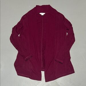 Liz Claiborne Plum / Maroon Colored Cardigan (Women’s Small)